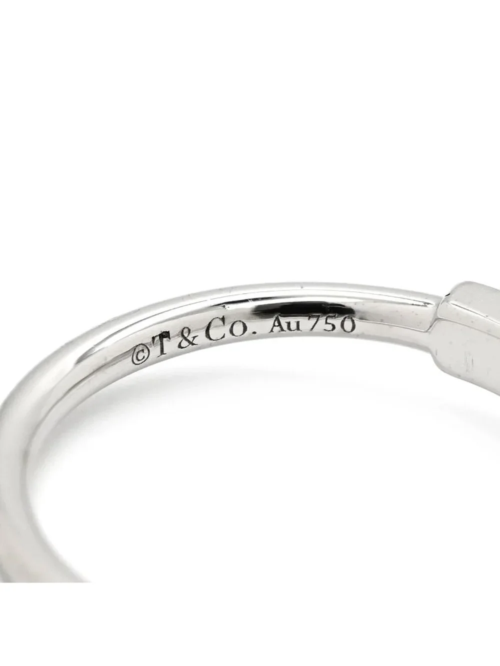 Tiffany & Co Ring T Diamond Wire White Gold T& 18K WG